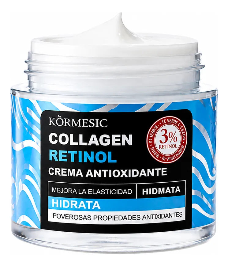 Crema Facial Retinol Con Colágeno Antiedad Hidratante 50 G