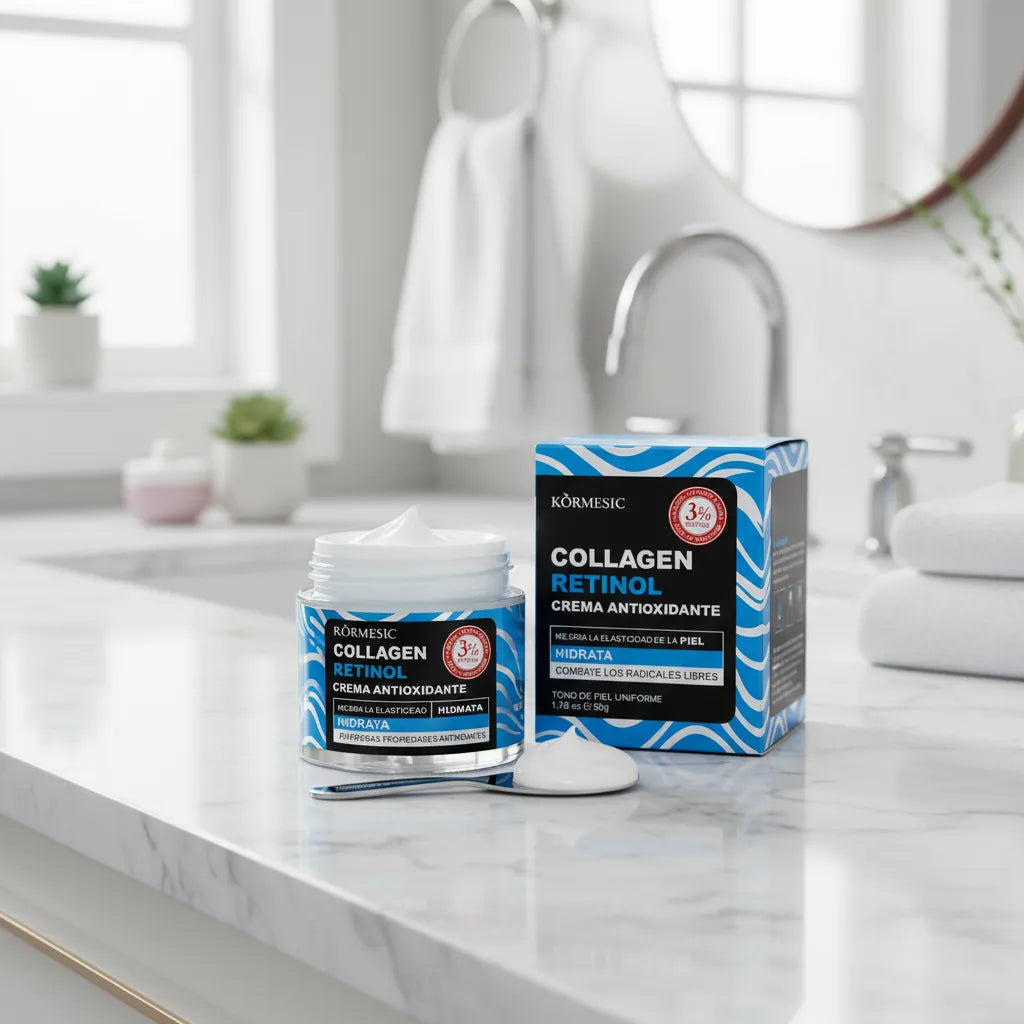 Crema Facial Retinol Con Colágeno Antiedad Hidratante 50 G