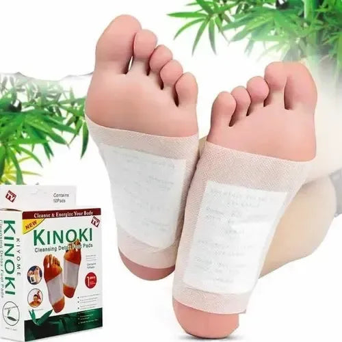 Parches Desintoxicantes Para Pies Detox Natural Con Bambú