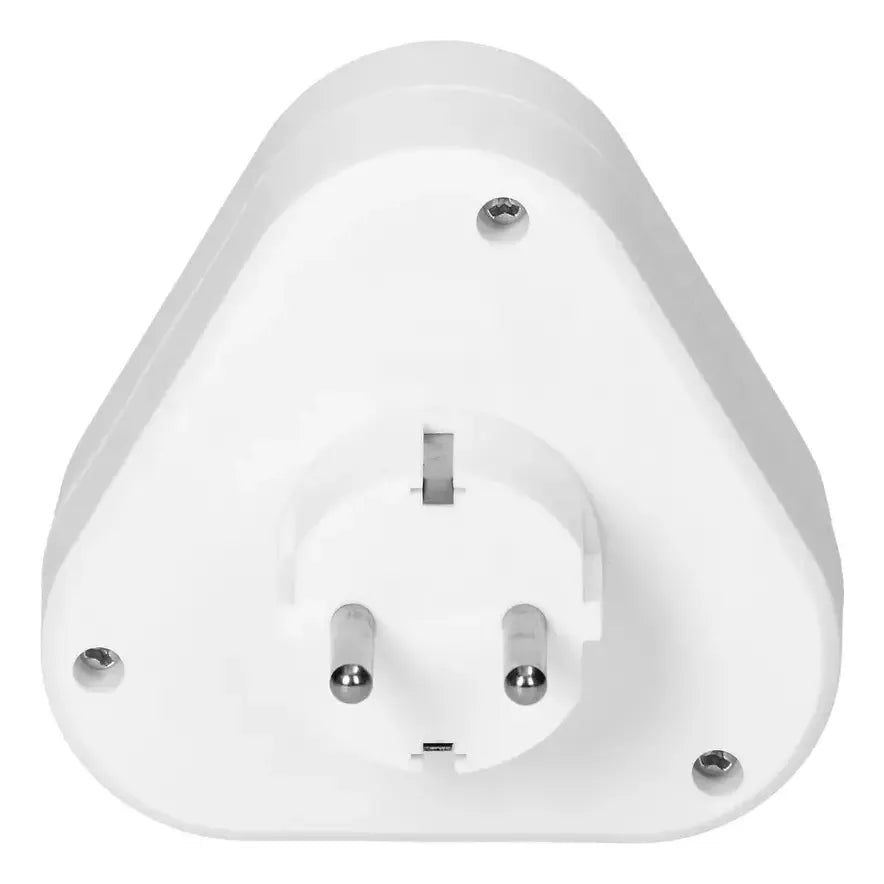 Zapatilla Adaptador 2 Schukos Y Puertos Usb Y Tipo C