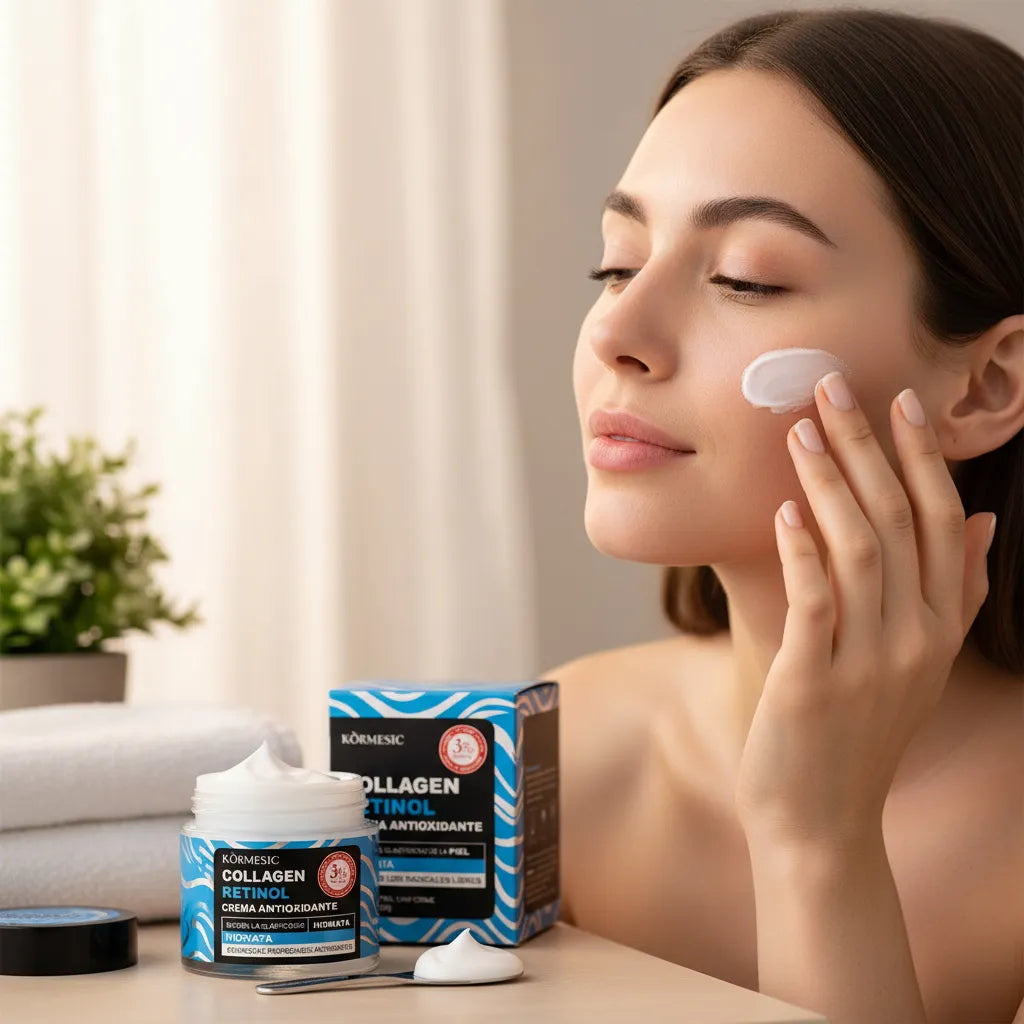 Crema Facial Retinol Con Colágeno Antiedad Hidratante 50 G