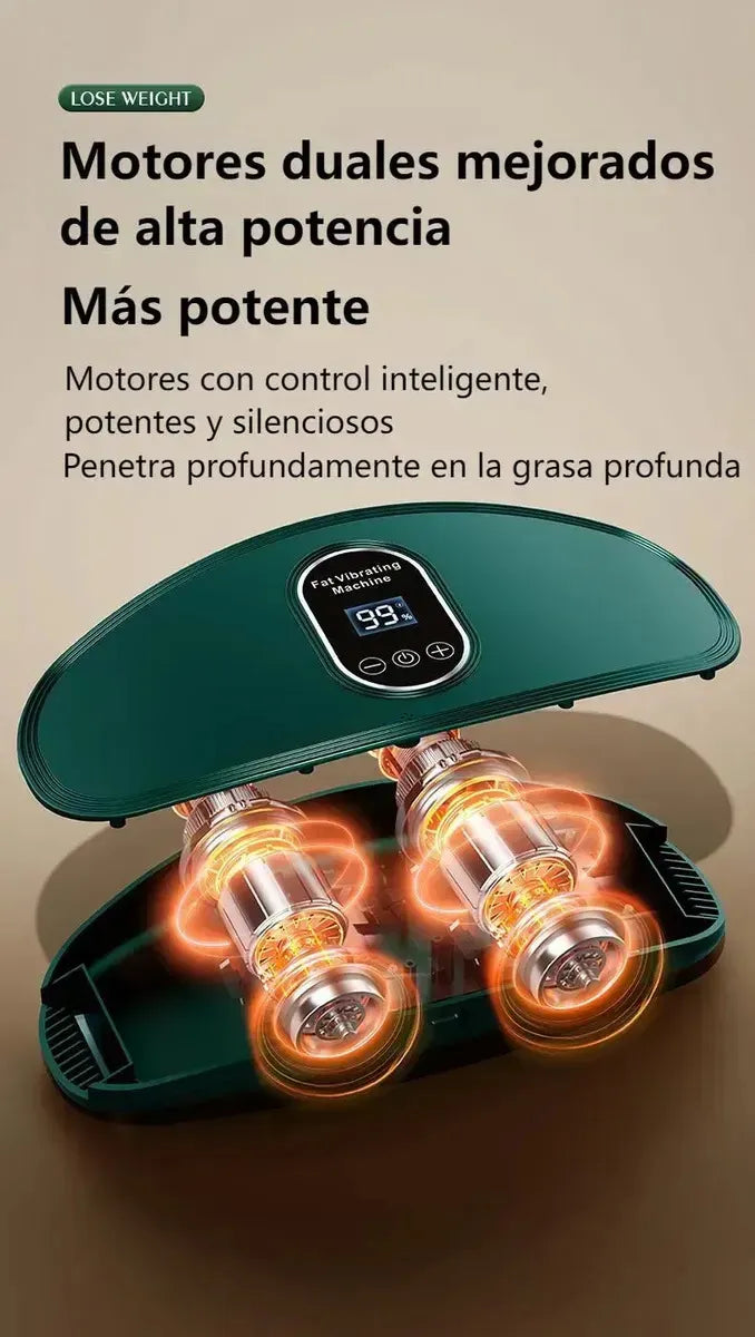 Cinturon Masajeador Electric Abdomen Reductor Quemador Grasa Blanco
