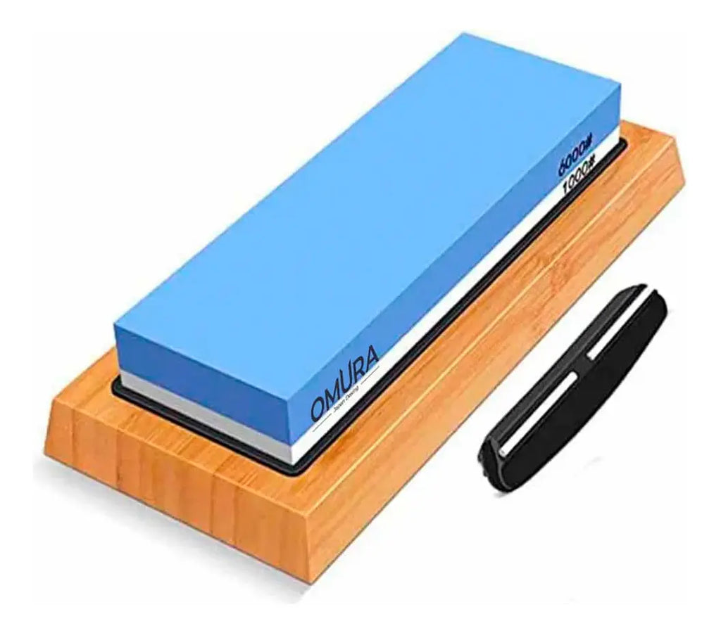 Afilador de Cuchillos con Base de Bambu