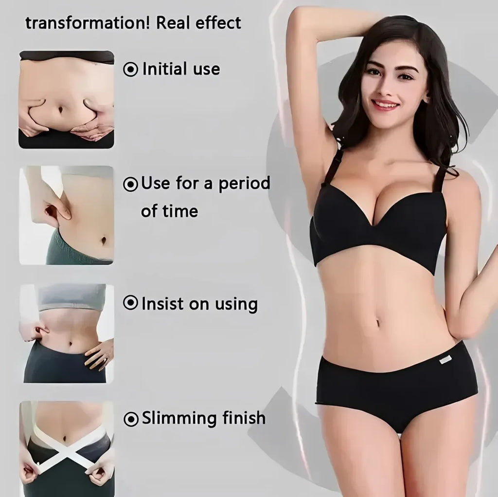 Cinturon Masajeador Electric Abdomen Reductor Quemador Grasa Blanco