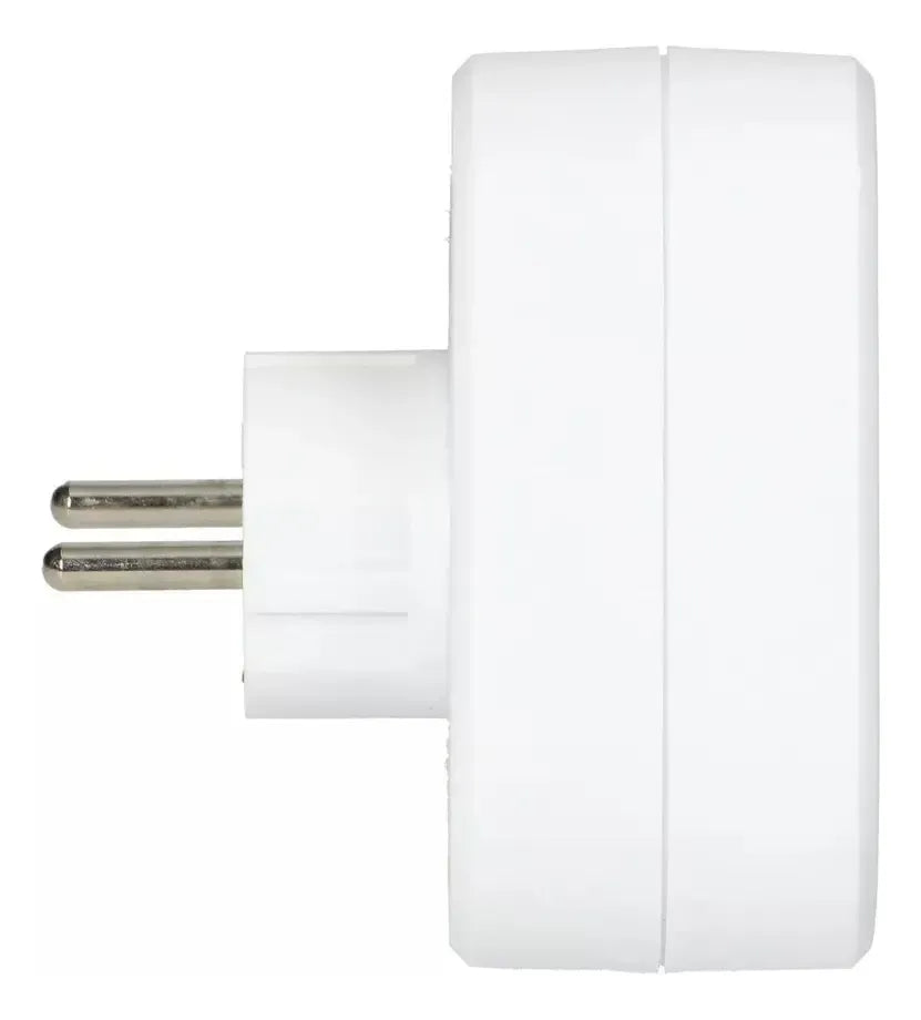 Zapatilla Adaptador 2 Schukos Y Puertos Usb Y Tipo C